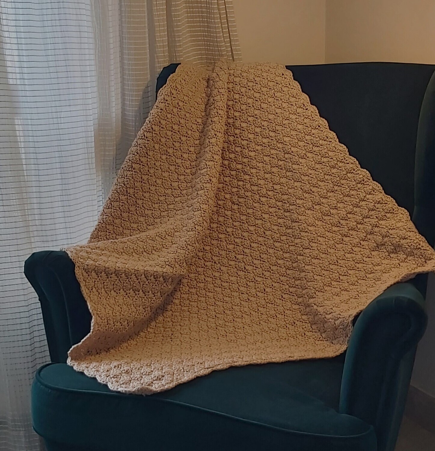 Mini Blanket: Beige Acrylic