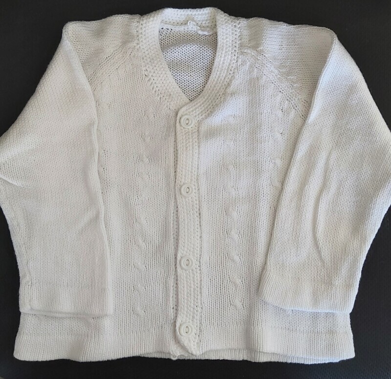 White Cotton jacket, size 2yrs