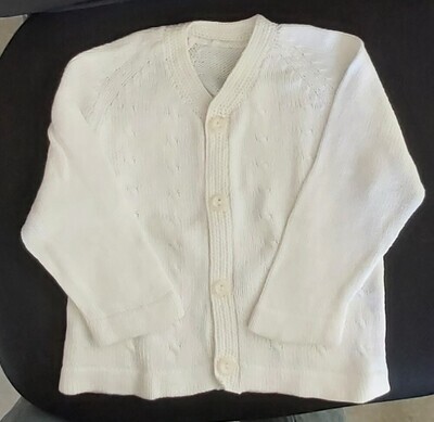 White cotton jacket, size 2yrs