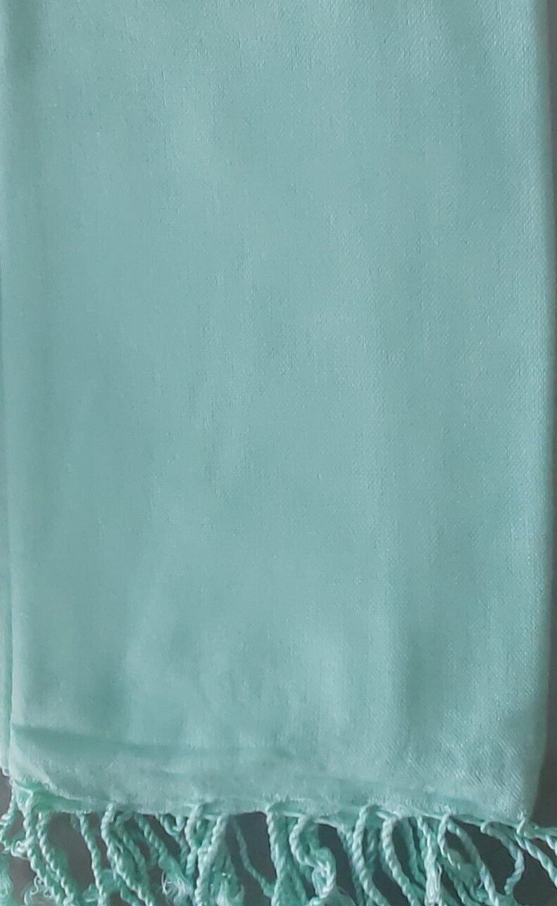 Solid Light Turquoise Shawl