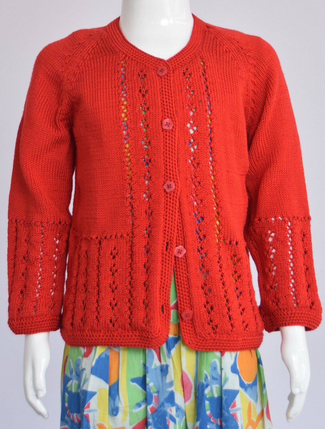 Lana: Red Cotton jacket, size 3yrs