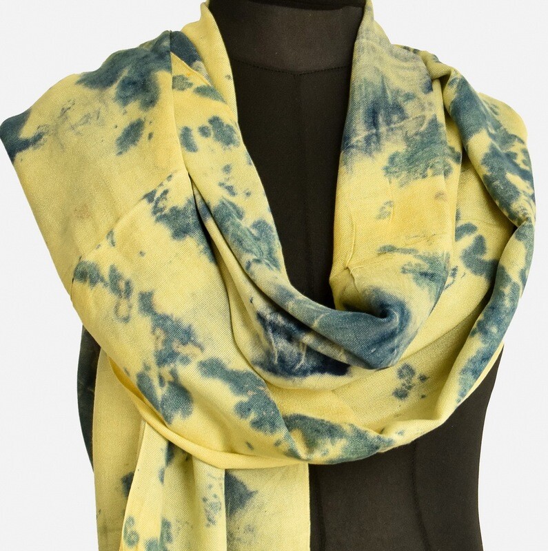 Hand-dyed Yellow &amp; Green