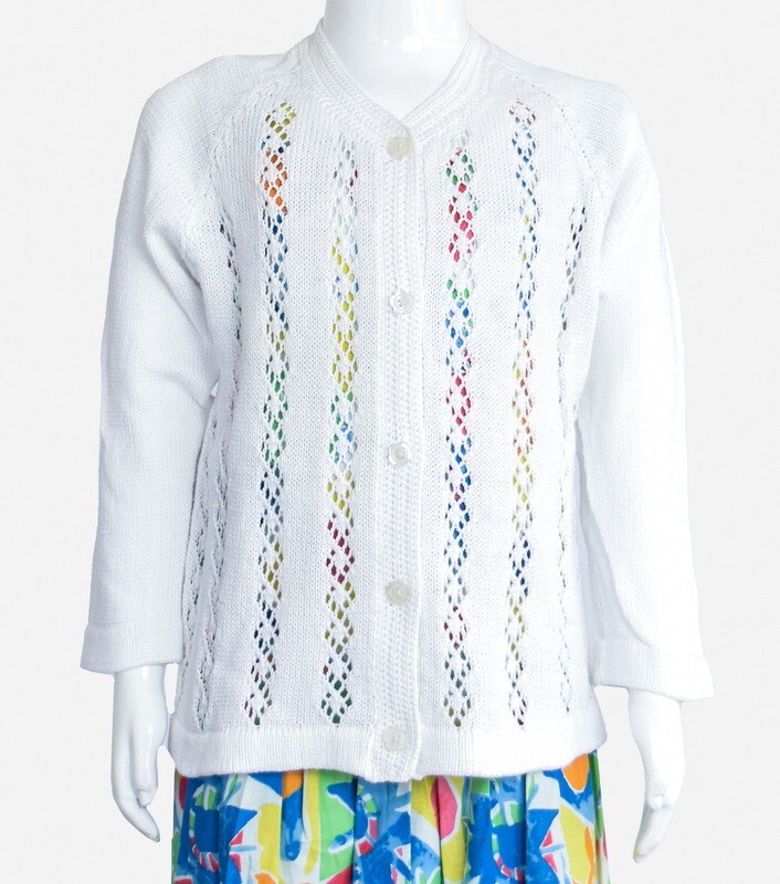 White cotton jacket, size 4yr