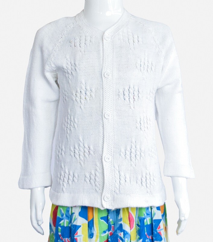 White Cotton jacket, size 3yrs