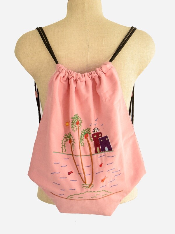 Backpack Pink : River of life
