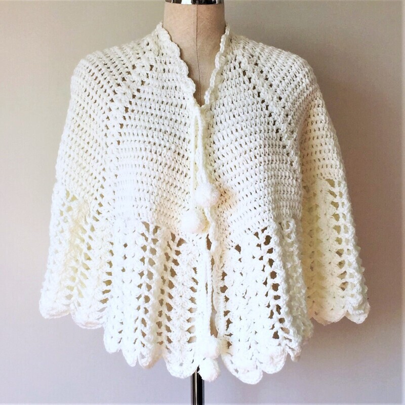 Bed jacket; white