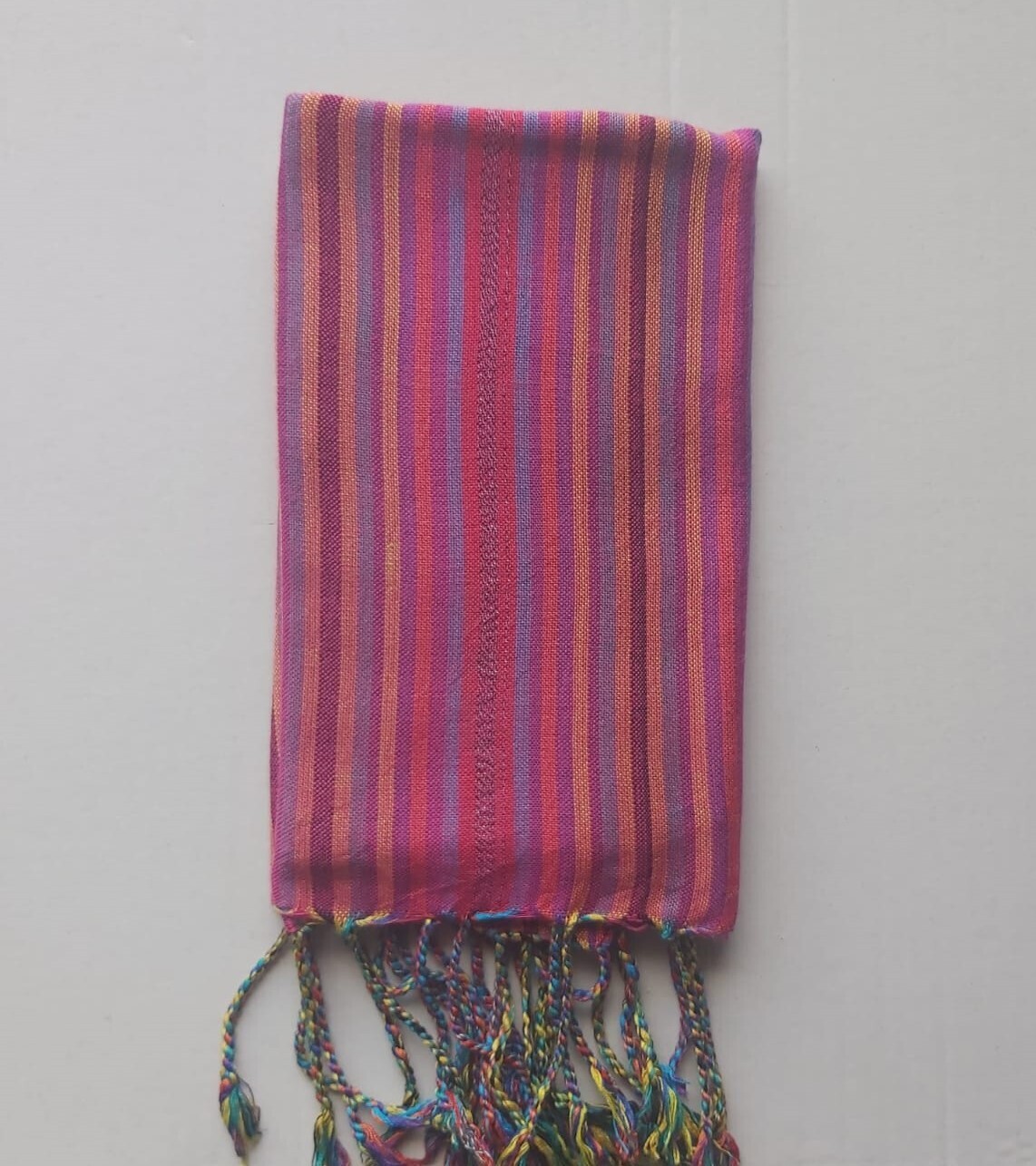 Pink Stripes Small Scarf