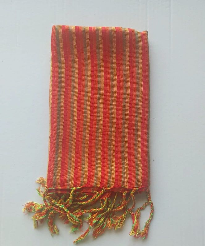 Red &amp; Green Stripes Small Scarf