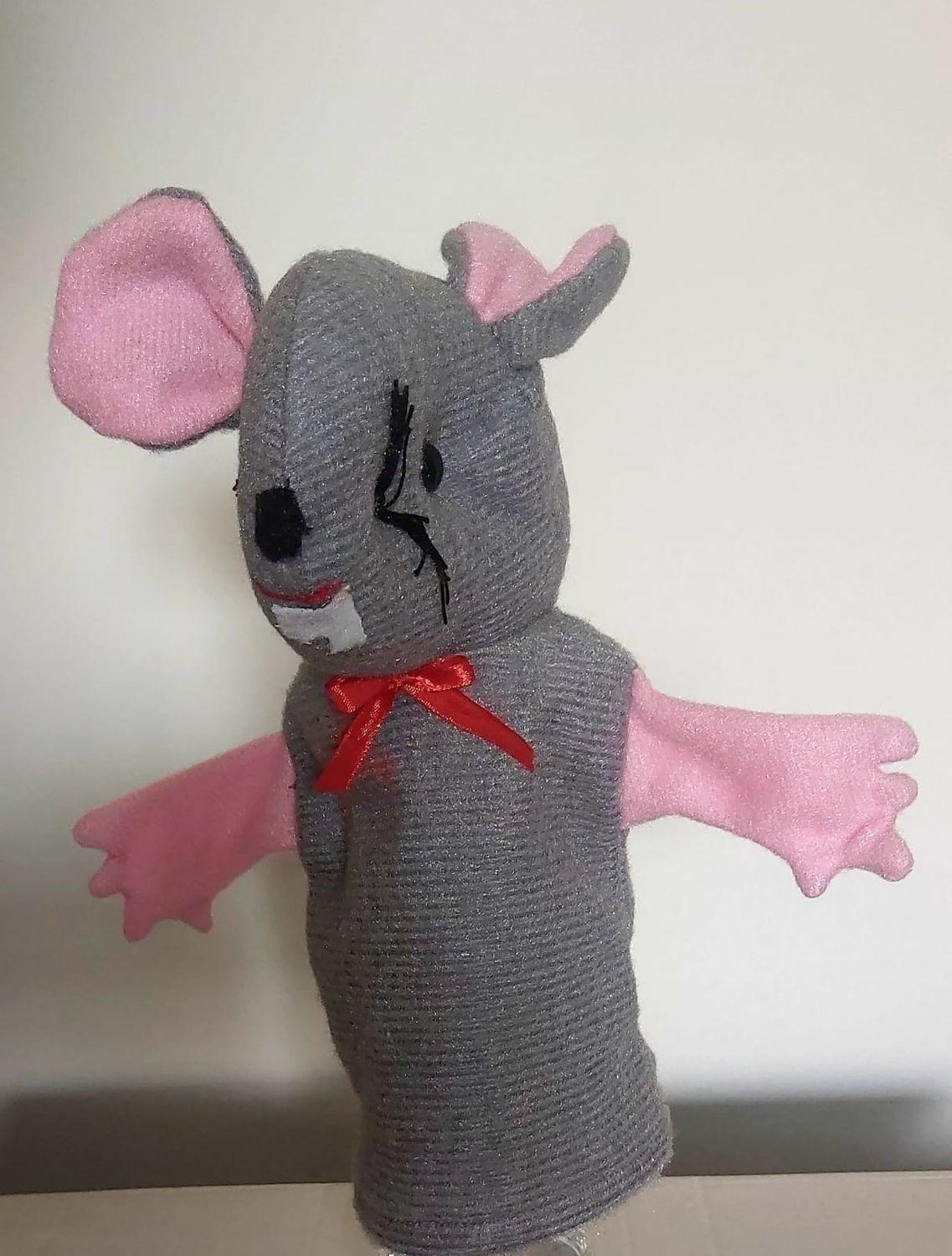 Hand Puppet: Grey Mouse