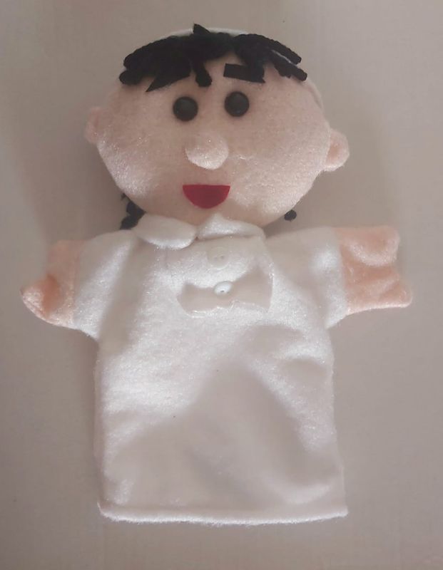 Hand Puppet: White Male nurse