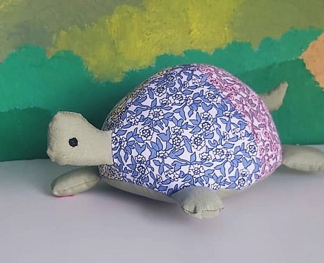 Turtle blue and pink