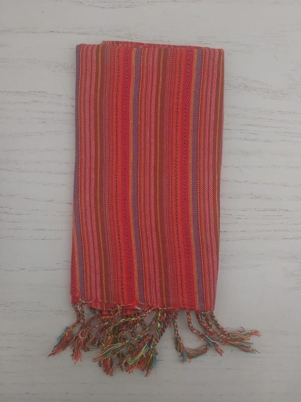 Red &amp; Yellow Stripes Small Scarf