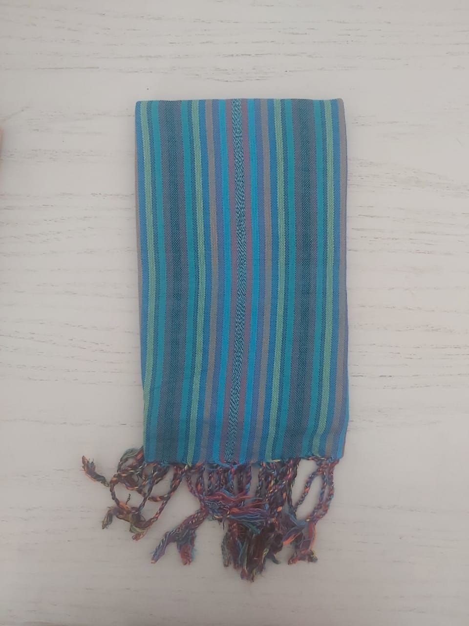 Turquoise &amp; Blue &amp; Red Small Scarf