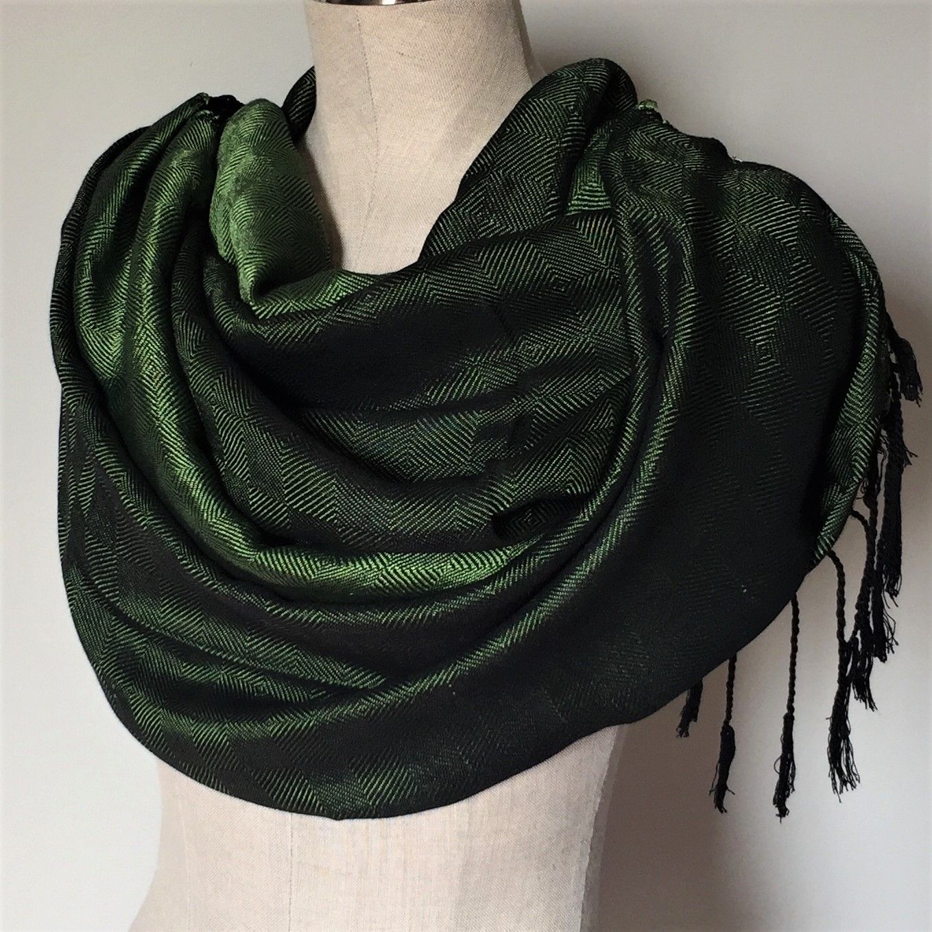 Silk Shawl, Green