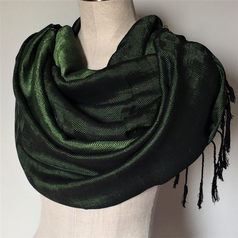 Silk Shawl, Green