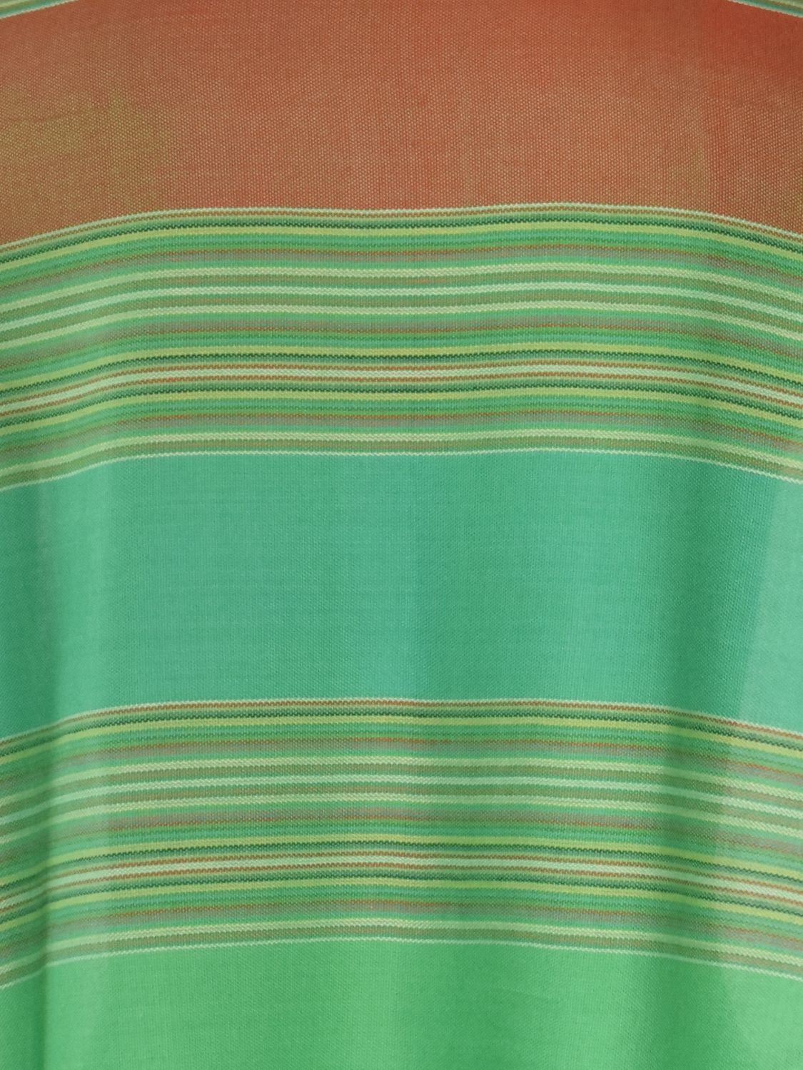 Green &amp; Red stripes Shawl