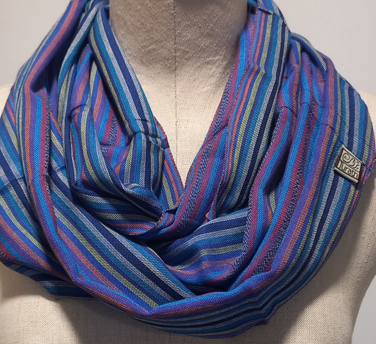 Blue Infinity Scarf