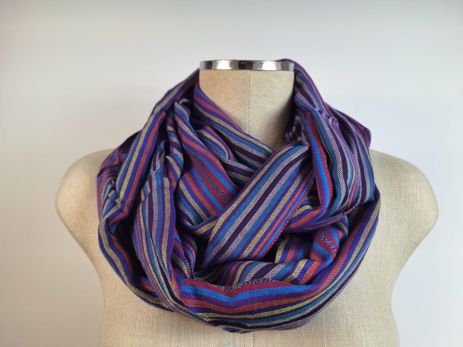 Purple Blue Infinity Scarf