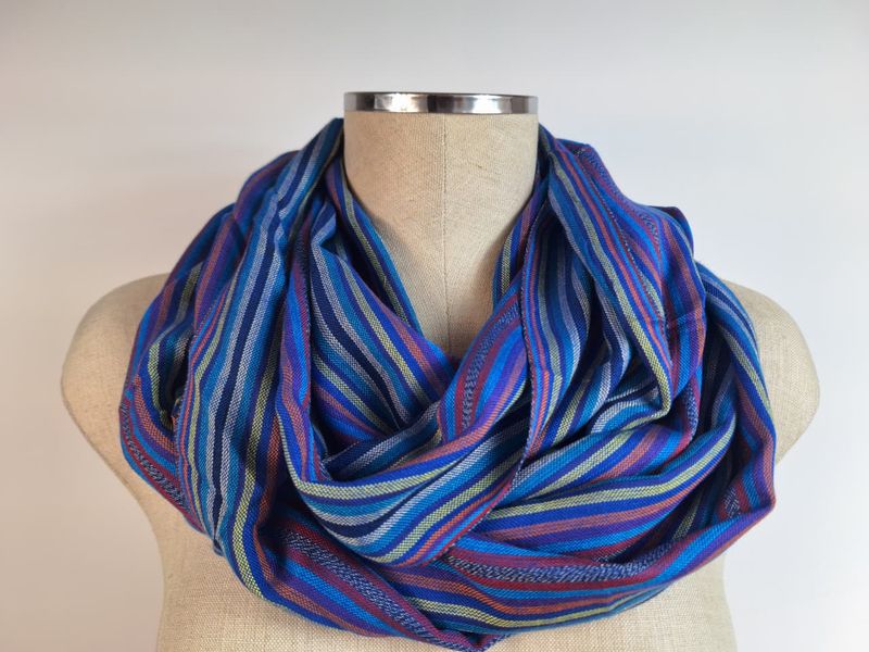 Blue Infinity Scarf