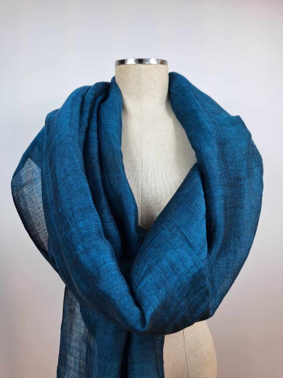 Linen Shawl: Petroleum