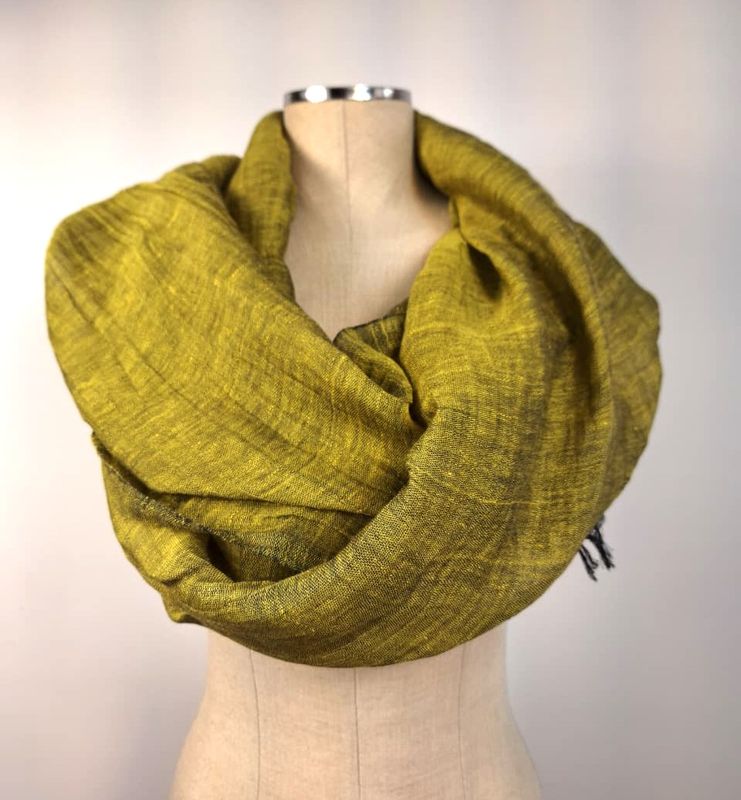 Linen Shawl: Gold