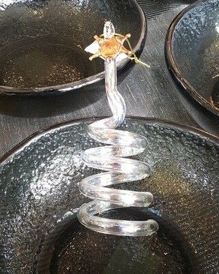 Swirl Tree with Star Ornament (Transparent