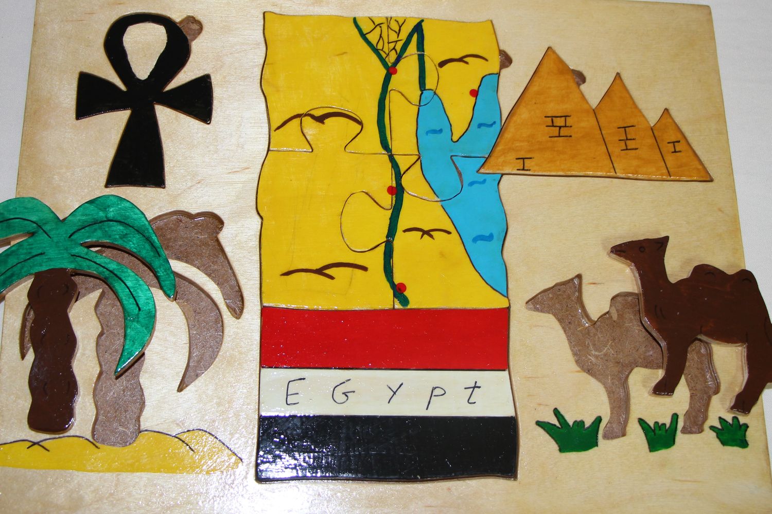Wood: Egypt puzzle