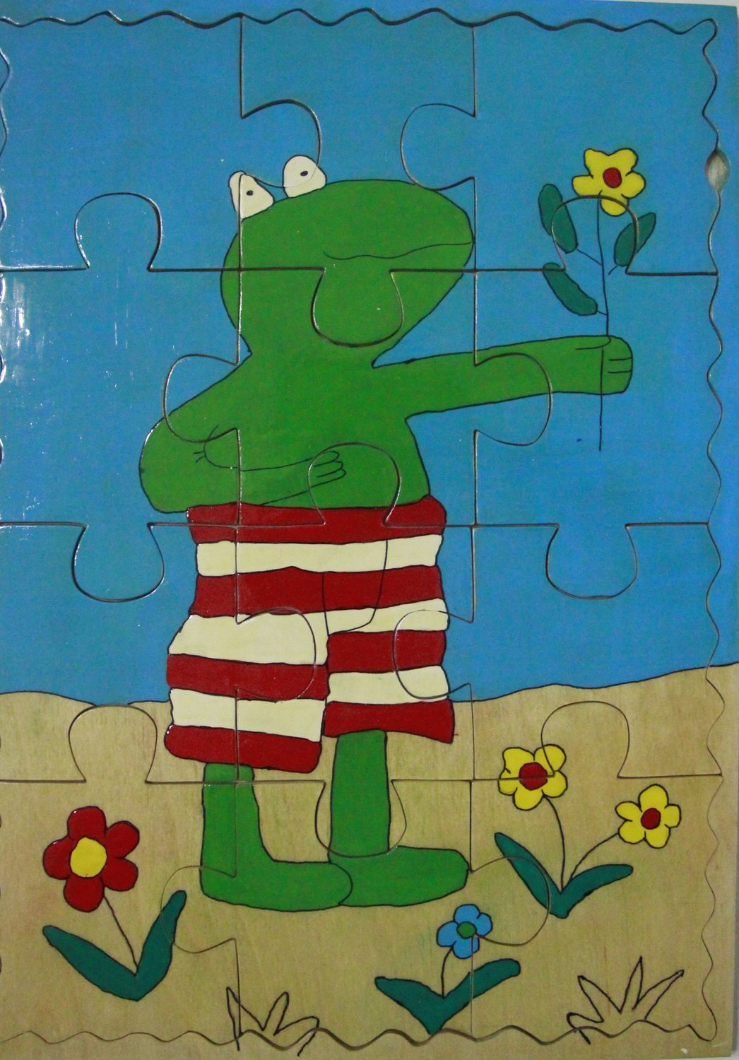 jigsaw puzzle frog