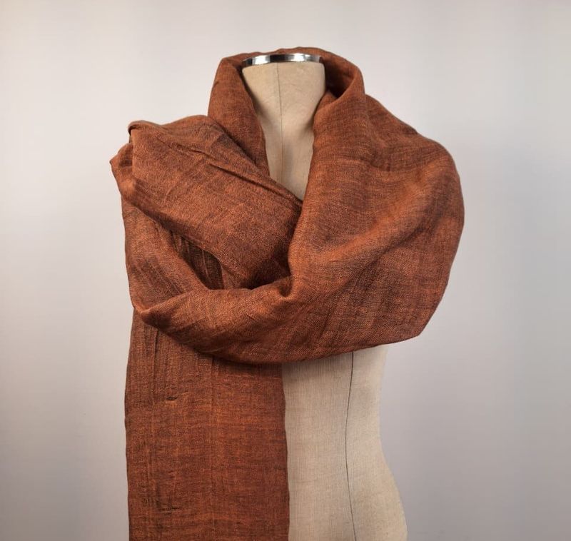 Linen Shawl: Havane