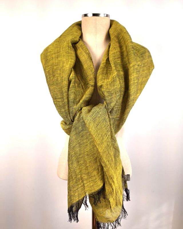 Linen Shawl: Gold