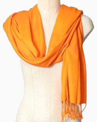 Solid Orange Shawl