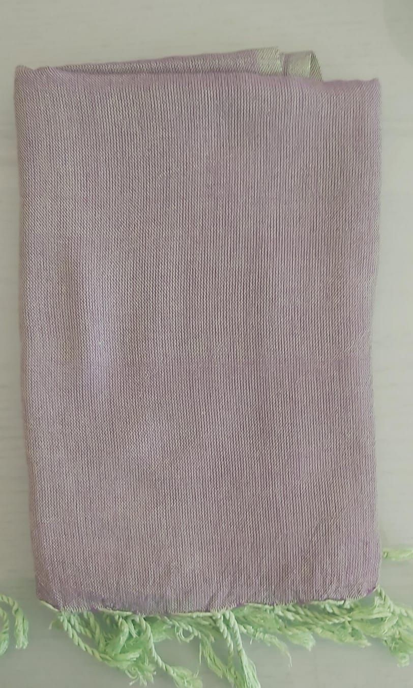 Plain Purple on Green Shawl