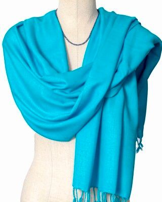 Plain Turquoise Shawl