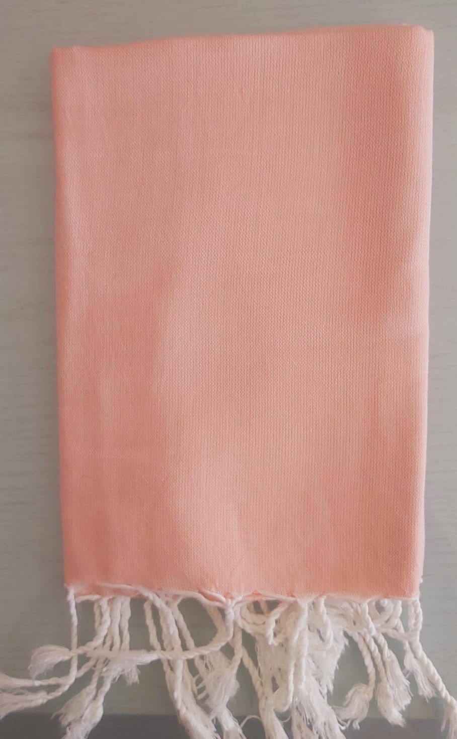 Plain Light Orange Shawl