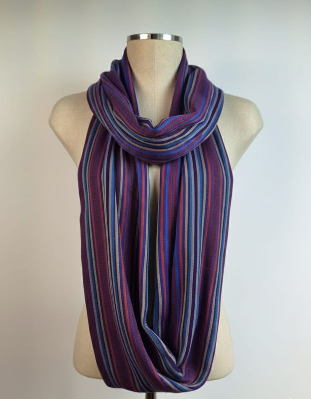 Purple Blue Infinity Scarf