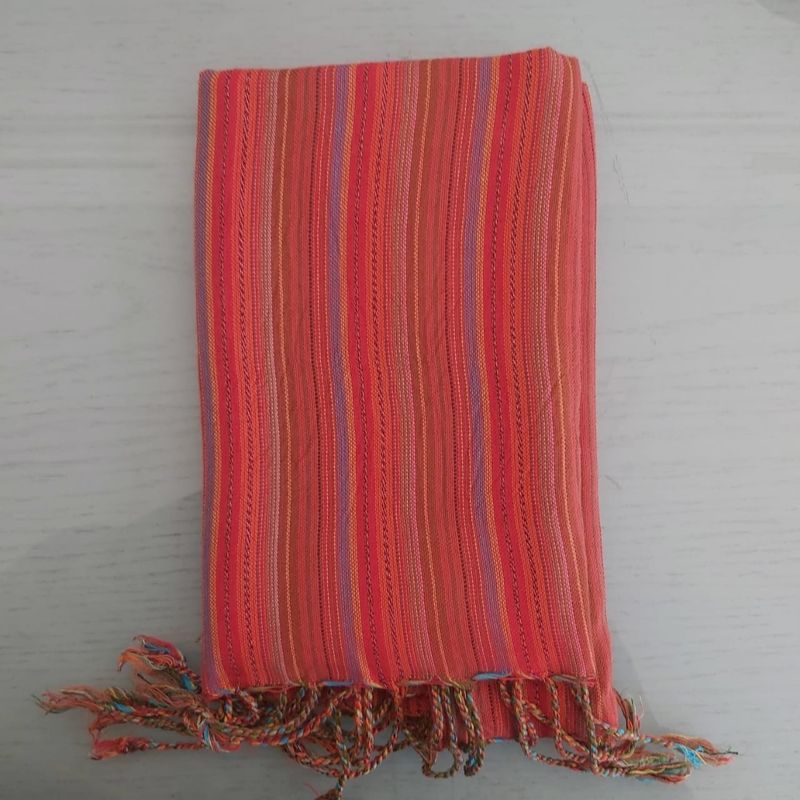 Red &amp; Turquoise Small Scarf