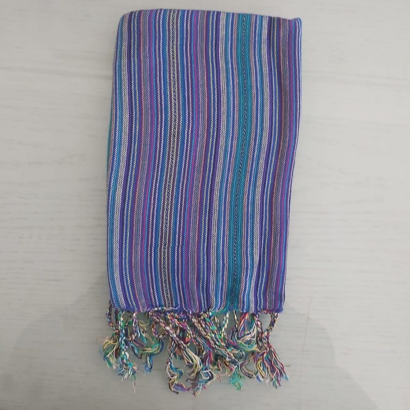 Small Scarf: Blue Stripes