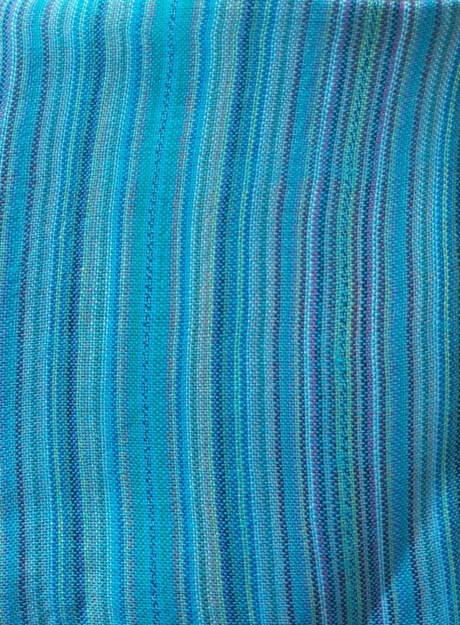 Turquoise Stripes Small Scarf