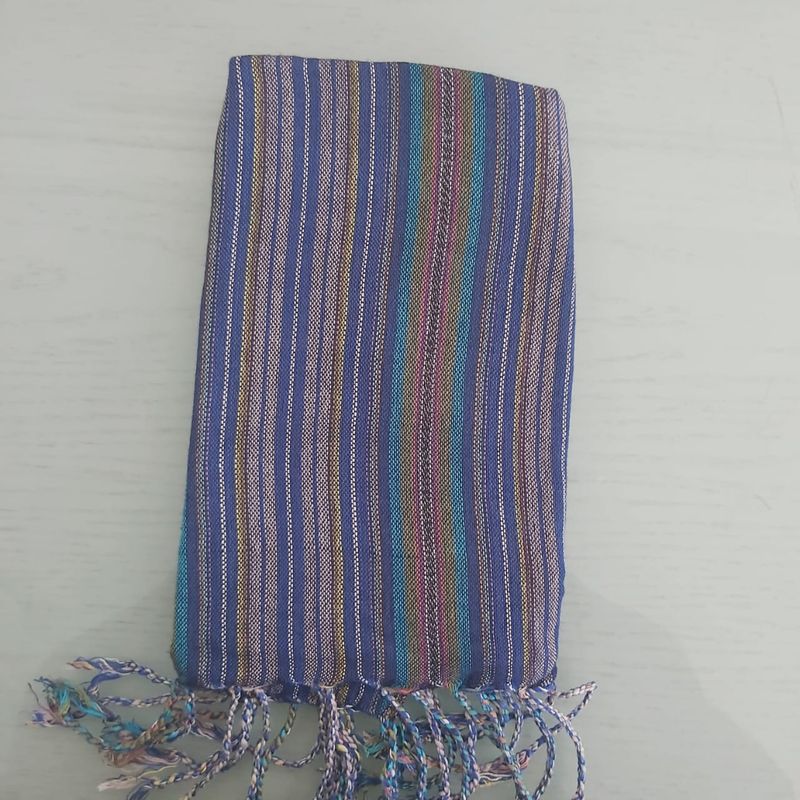 Small Scarf: Blue Stripes
