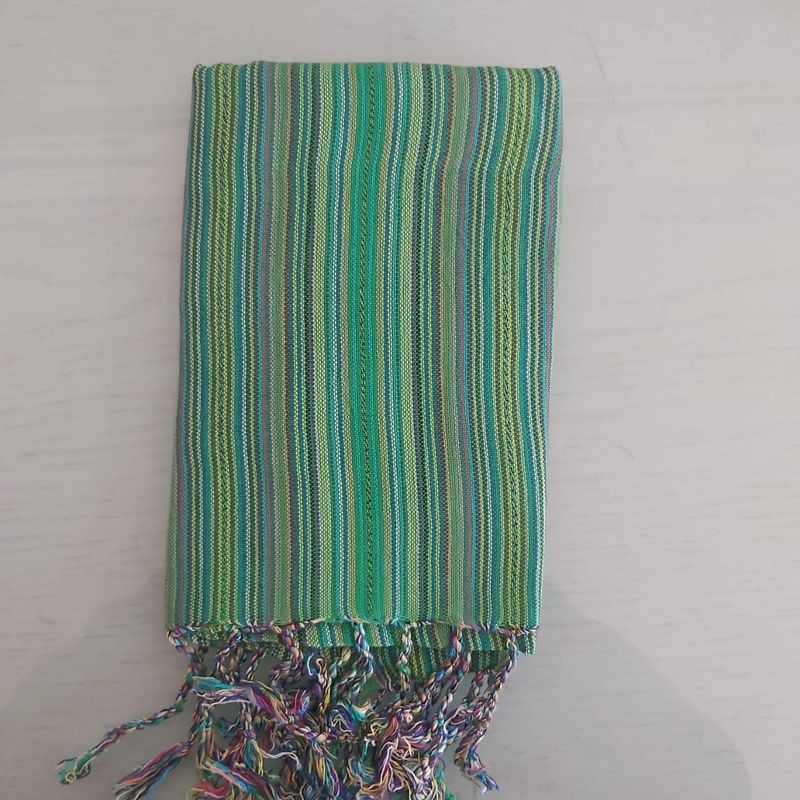 Green Stripes Small Scarf