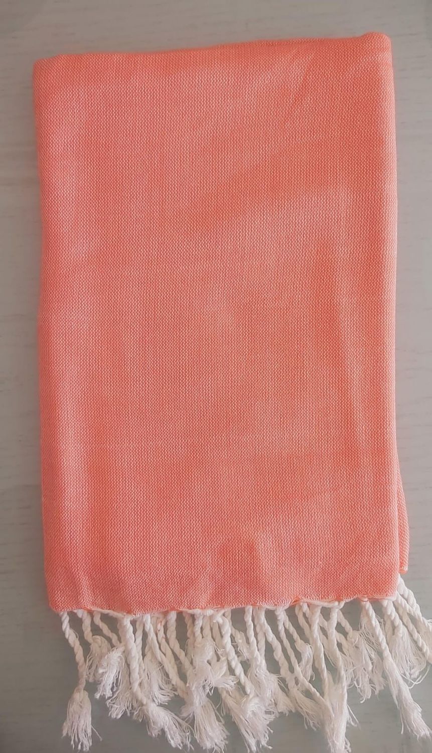Plain Dark Orange Shawl