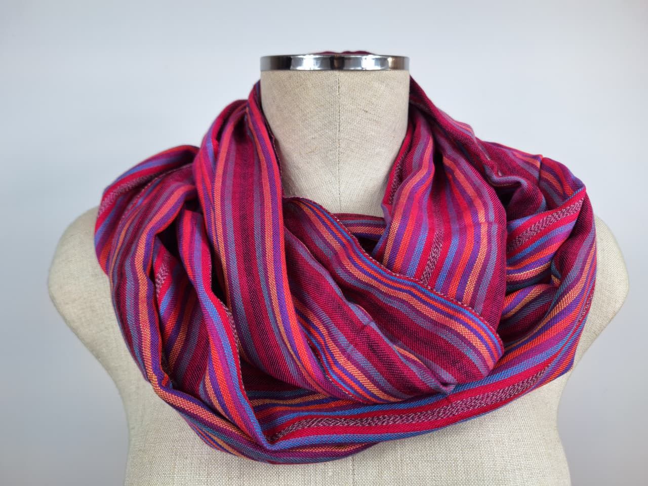 Rainbow Pink infinity scarf