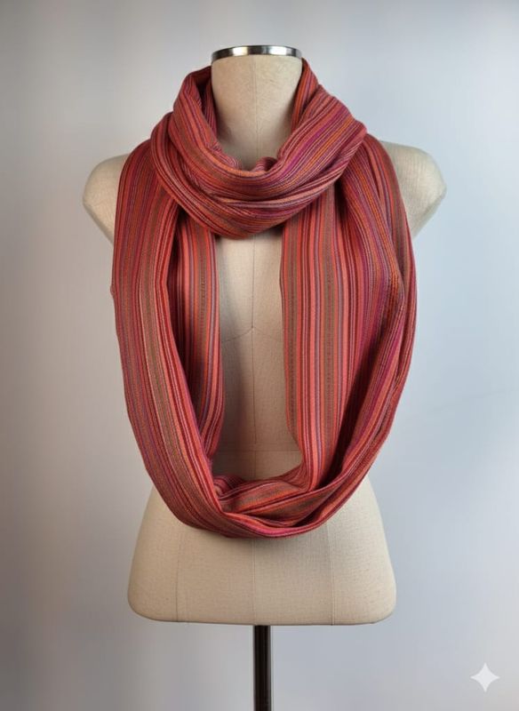 Red Infinity Scarf THIN