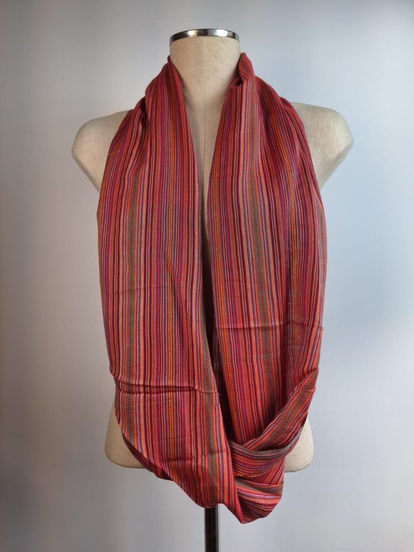 Red Infinity Scarf THIN