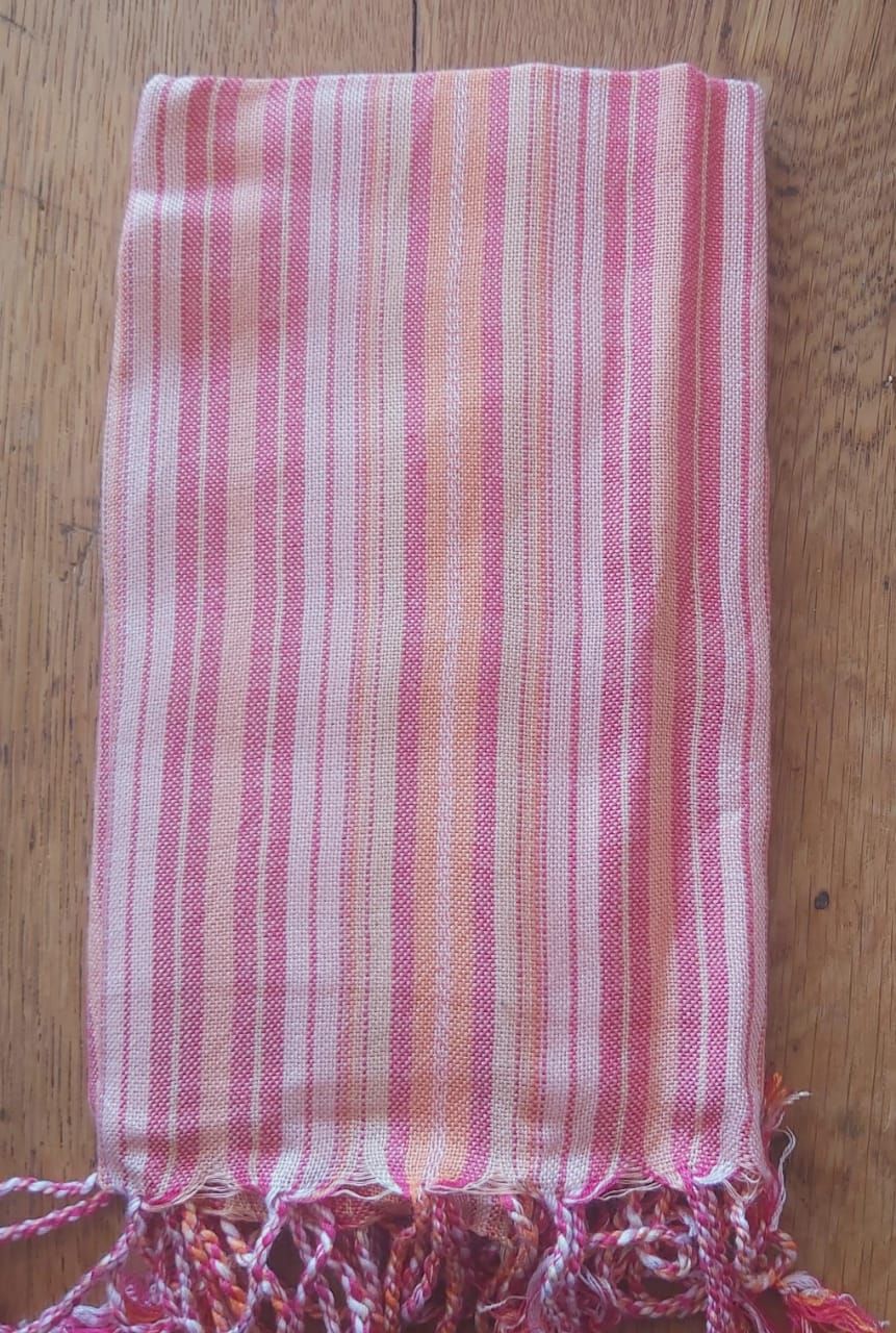Small Scarf: Baby Pink &amp; Orange