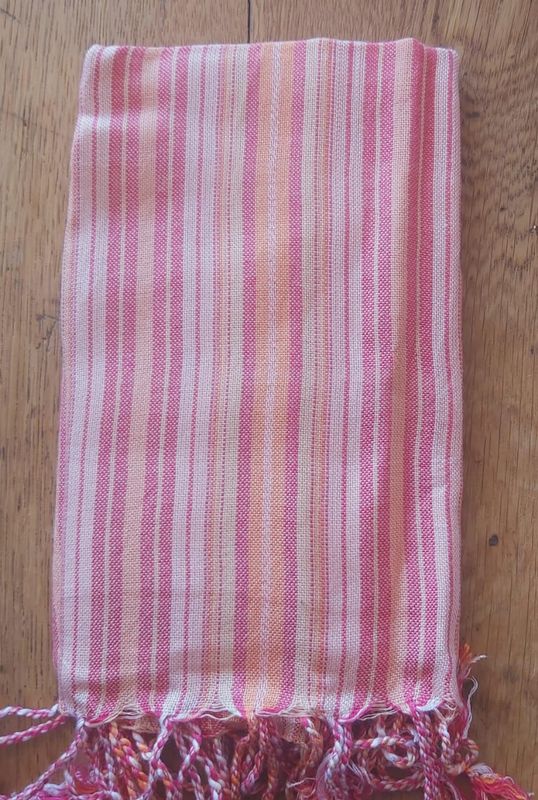 Small Scarf: Baby Pink &amp; Orange