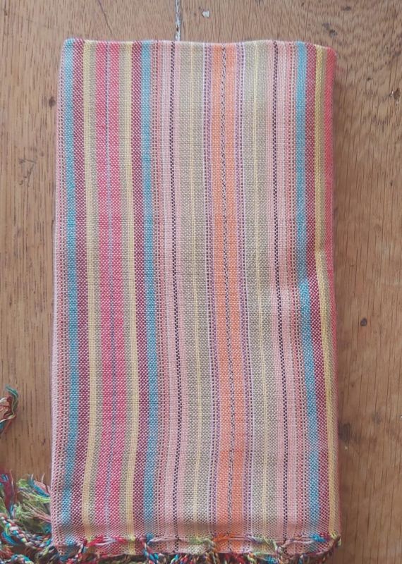 Small Scarf: Mixed Orange &amp; Blue
