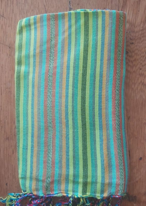 Small Scarf: Mix Green Yellow