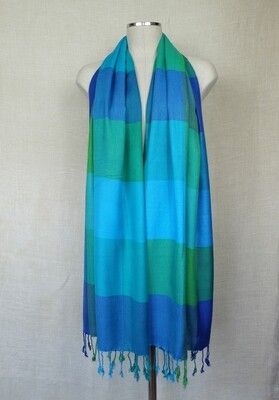 VC Shawl: Green Dark Turquoise