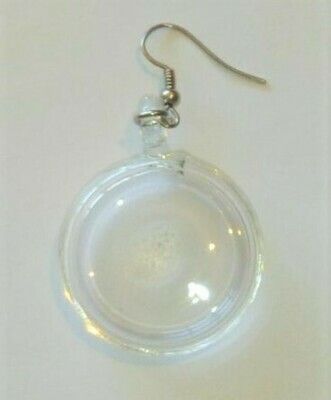 Glass Lollipop Earrings: Transparent